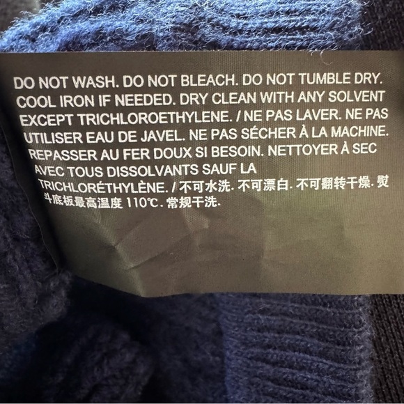 Theory Cable-Knit Wool Cashmere Mini Skirt Blue NWT Luxury - Picture 7 of 7